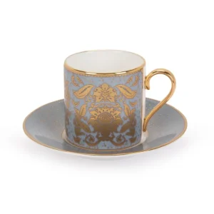 Discount Acanthus Grey Coffee Cup And Saucer Cups & Saucers