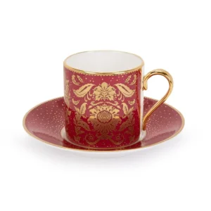 Online Acanthus Pink Coffee Cup And Saucer Cups & Saucers