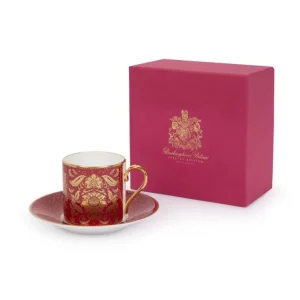 Online Acanthus Pink Coffee Cup And Saucer Cups & Saucers