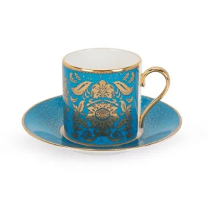 Flash Sale Acanthus Turquoise Coffee Cup And Saucer Cups & Saucers