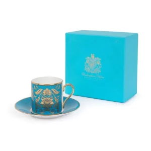 Flash Sale Acanthus Turquoise Coffee Cup And Saucer Cups & Saucers
