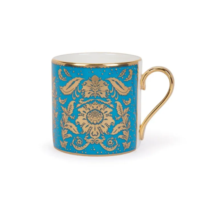 acanthus_turquoise_coffee_cup_and_saucer_2.webp Flash Sale Acanthus Turquoise Coffee Cup And Saucer Cups & Saucers