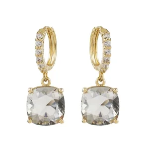 Store Black Square Crystal Earrings Earrings