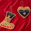 Store Buckingham Palace Navy And Red Stocking Decoration Decorations