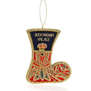 Store Buckingham Palace Navy And Red Stocking Decoration Decorations