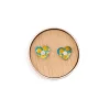 Flash Sale Coat Of Arms Tin Heart Stud Earrings Earrings