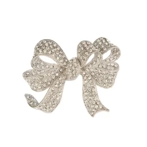 Hot Crystal Bow Brooch Brooches
