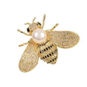Hot Gold Bee Brooch Brooches
