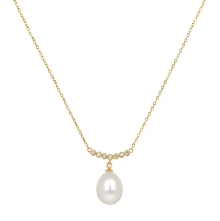 gold_crescent_pearl_drop_necklace_0.webp Fashion Gold Crescent Pearl Drop Necklace Necklaces