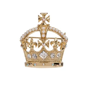 Clearance Gold Crown Brooch Brooches