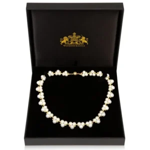 Best Gold Hematite And White Pearl Collar Necklaces