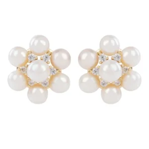 Sale Holbein Pearl Flower Stud Earrings Earrings