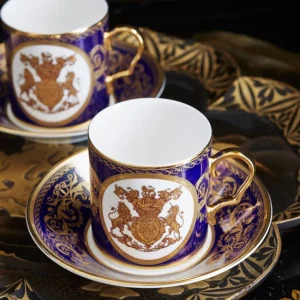 New Lustre Cobalt Coffee Cup And Saucer Set Cups & Saucers