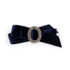 Discount Navy Velvet Bow Hair Accessories