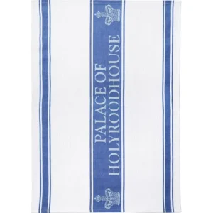 Fashion Palace Of Holyroodhouse Blue Waffle Tea Towel Breakfast Table