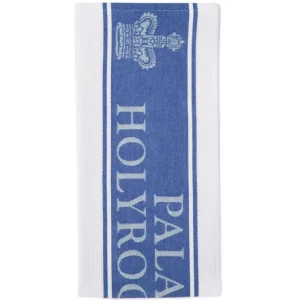 Fashion Palace Of Holyroodhouse Blue Waffle Tea Towel Breakfast Table