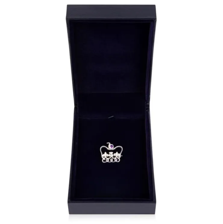 platinum_jubilee_limited_edition_silver_brooch_1.webp Best Sale Platinum Jubilee Limited Edition Silver Brooch Brooches
