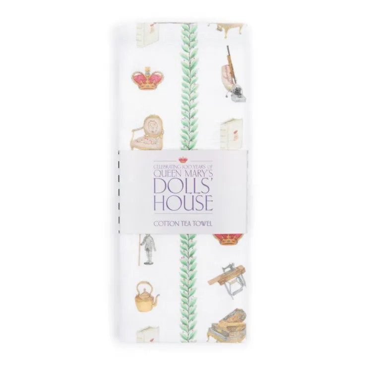 queen_marys_dolls_house_tea_towel_1.webp Cheap Queen Mary'S Dolls' House Tea Towel Home Linens