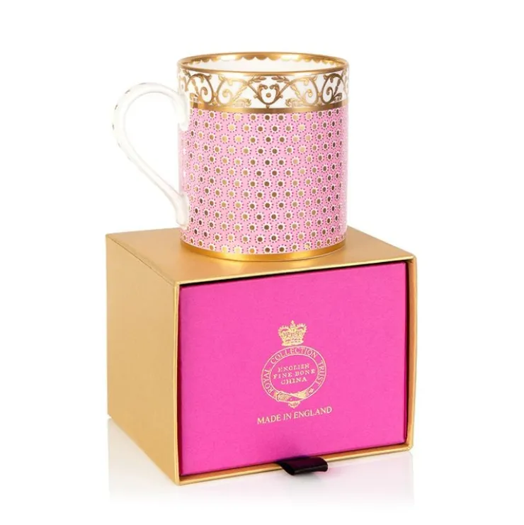 sevres_pink_coffee_mug_2.webp Clearance Sevres Pink Coffee Mug Tankards & Mugs