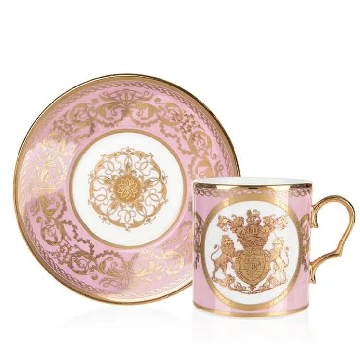 special_edition_lustre_pink_and_green_coffee_cup_and_saucer_1.webp Outlet Special Edition Lustre Pink And Green Coffee Cup And Saucer Cups & Saucers