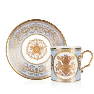 Flash Sale Special Edition Lustre Purple And Blue Coffee Cup And Saucer Cups & Saucers