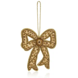 Shop Style & Society Gold Bow Decoration Decorations