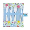 Cheap The Summertime Blue Bamboo Cutlery Wrap Picnics