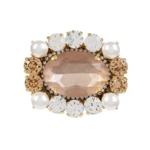Best Sale Vicki Sarge Pink Crystal Brooch Brooches