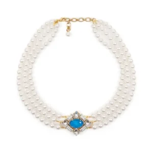 Shop Vicki Sarge Triple Strand Pearl Necklace Necklaces