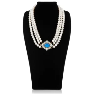 Shop Vicki Sarge Triple Strand Pearl Necklace Necklaces