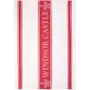 Clearance Windsor Castle Red Waffle Tea Towel Breakfast Table